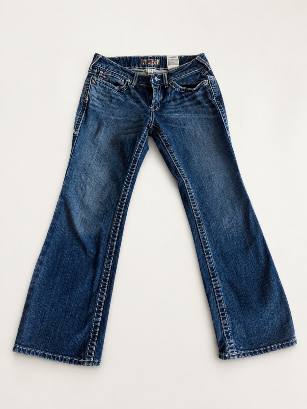 Ariat R.E.A.L. Mid Rise Boot Cut Jeans | Women's Size 29S | Medium Wash Western